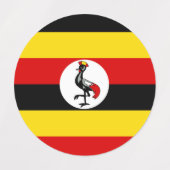 Vlag van Oeganda Labels (Design 1)