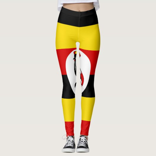 Vlag van Oeganda Leggings (Voorkant)