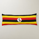 Vlag van Oeganda Lichaamskussen (Achterkant)