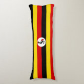 Vlag van Oeganda Lichaamskussen (Voorkant Verticaal)
