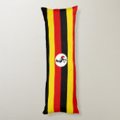 Vlag van Oeganda Lichaamskussen (Achterkant (Verticaal))