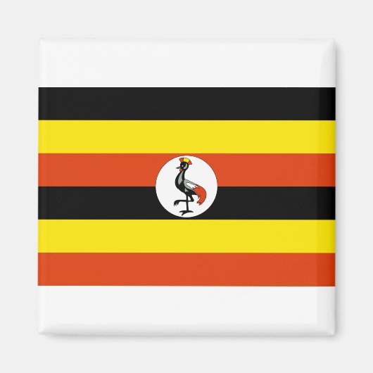 Vlag van Oeganda Magneet (Voorkant)