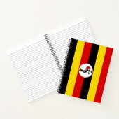 Vlag van Oeganda Notitieboek (Binnen)