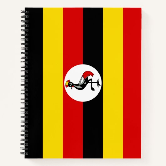 Vlag van Oeganda Notitieboek (Voorkant)