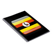 Vlag van Oeganda Notitieboek (Rechterzijde)