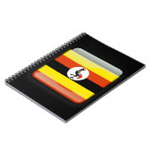 Vlag van Oeganda Notitieboek (Linkerzijde)