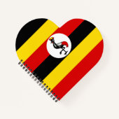Vlag van Oeganda Notitieboek (Voorkant)
