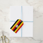 Vlag van Oeganda (Oeganda) Cadeaulabel (Met Touw)
