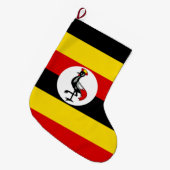 Vlag van Oeganda (Oeganda) Grote Kerstsok (Voorkant (Hangend))