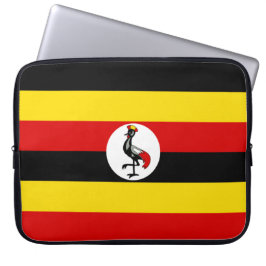 Vlag van Oeganda (Oeganda) Laptop Sleeve