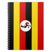 Vlag van Oeganda (Oeganda) Notitieboek (Voorkant)
