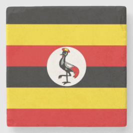 Vlag van Oeganda (Oeganda) Stenen Onderzetter