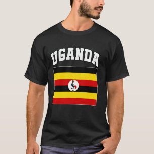 Vlag van Oeganda Oegandese cultuur en mensen Oegan T-shirt