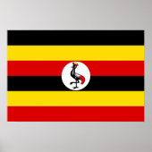 Vlag van Oeganda Poster (Voorkant)