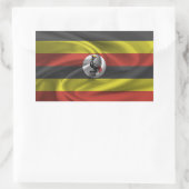 Vlag van Oeganda Rechthoekige Sticker (Tas)