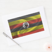 Vlag van Oeganda Rechthoekige Sticker (Envelop)