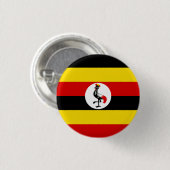Vlag van Oeganda Ronde Button 3,2 Cm (Voorkant /achterkant)