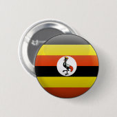 Vlag van Oeganda Ronde Button 5,7 Cm (Voorkant /achterkant)