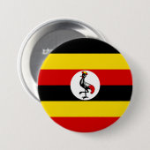 Vlag van Oeganda Ronde Button 7,6 Cm (Voorkant /achterkant)