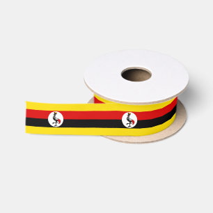Vlag van Oeganda Satijnen Lint