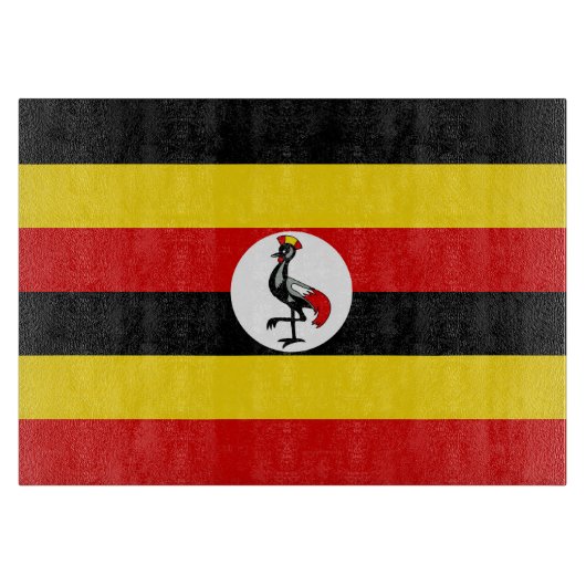 Vlag van Oeganda Snijplank (Voorkant)