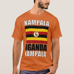 Vlag van Oeganda T-shirt