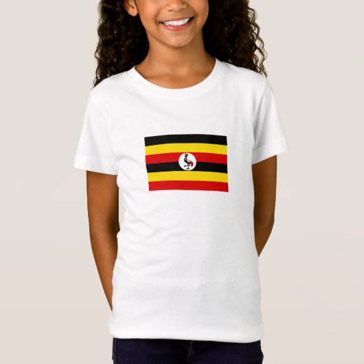 Vlag van Oeganda T-shirt (Voorkant)
