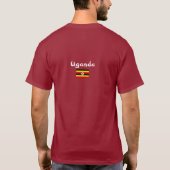Vlag van Oeganda T-shirt (Achterkant)