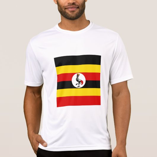 Vlag van Oeganda T-shirt (Voorkant)