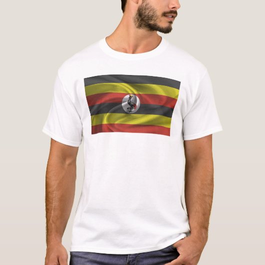 Vlag van Oeganda T-shirt (Voorkant)