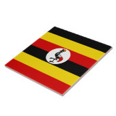 Vlag van Oeganda Tegeltje (Zijkant)
