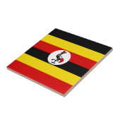Vlag van Oeganda Tegeltje (Zijkant)