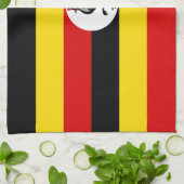 Vlag van Oeganda Theedoek (Gevouwen)