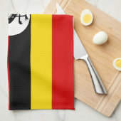 Vlag van Oeganda Theedoek (Quarter Fold)