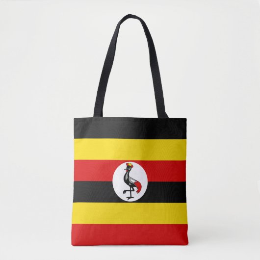 Vlag van Oeganda Tote Bag (Voorkant)