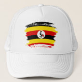 Vlag van Oeganda Trucker Pet (Voorkant)