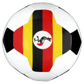 Vlag van Oeganda Voetbal (Gedraaid)