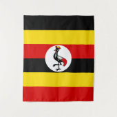 Vlag van Oeganda Wandkleed (Voorkant)
