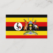 Vlag van Oeganda & Wapen, Vlag van Oeganda Visitekaartje (Voorkant)