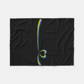 Vlag van Oekraïne2 Fleece Deken (Voorkant (Horizontaal))