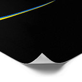 Vlag van Oekraïne2 Poster (Hoek)