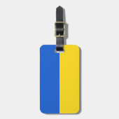 Vlag van Oekraïne Bagagelabel (Voorkant verticaal)