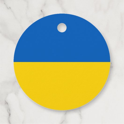 Vlag van Oekraïne Bedankjes Labels (Achterkant)