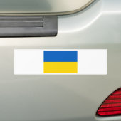 Vlag van Oekraïne Bumpersticker (Op auto)