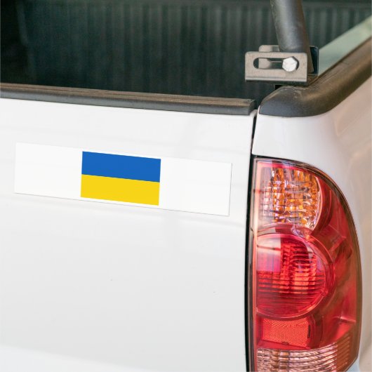 Vlag van Oekraïne Bumpersticker (Op Truck)