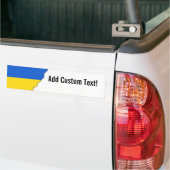 Vlag van Oekraïne Bumpersticker (Op Truck)