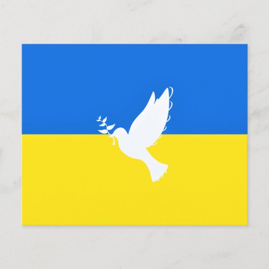 Vlag van Oekraïne - Dove of Peace - Freedom - Peac Flyer (Voorkant)