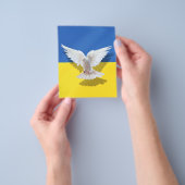 Vlag van Oekraïne - Dove of Peace - Freedom - Peac Flyer (Hand)