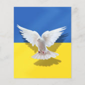 Vlag van Oekraïne - Dove of Peace - Freedom - Peac Flyer (Achterkant)