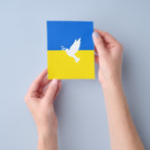 Vlag van Oekraïne - Dove of Peace - Freedom - Peac Flyer (Hand)